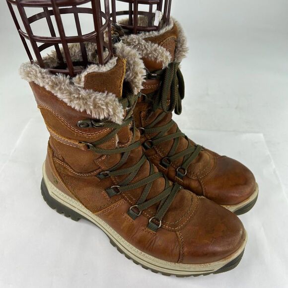 Santana Canada Women's Majesta Luxe Waterproof Winter Boot US 8 Brown Leather - Picture 5 of 15